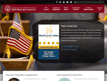 Tablet Screenshot of indianahouserepublicans.com